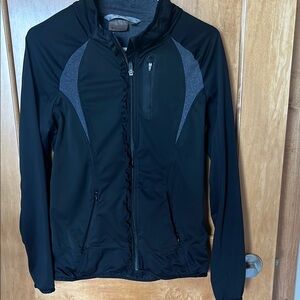 Women's Black and Gray Jacket